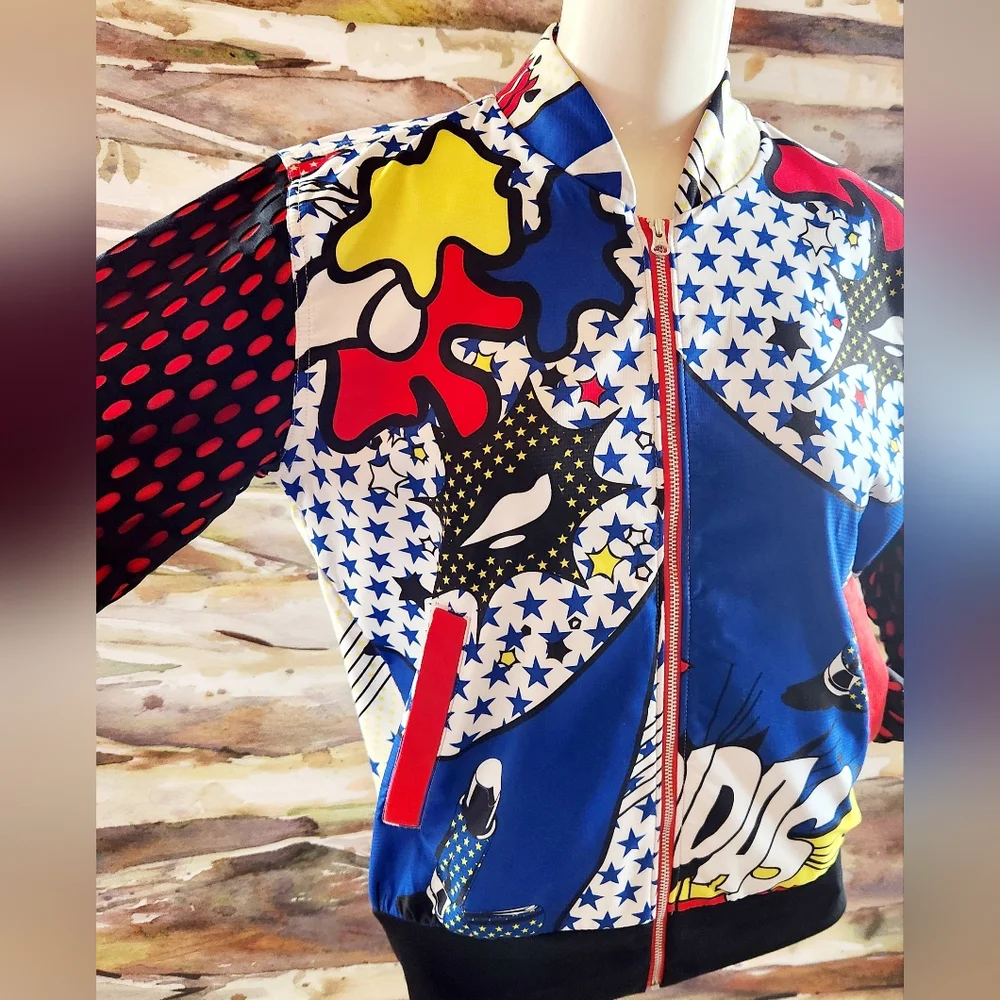 ADIDAS x RITA ORA 2014 HTF Rare Cosmic Cartoon POW Trefoil Track Jacket Med EUC - Picture 16 of 16